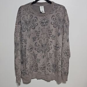 Gray Disney Haunted Mansion XXL Patterned Sweatshirt